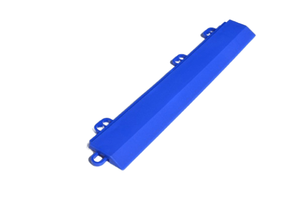 Dynotile Interlocking Garage Floor Tiles Artic blue edge 2