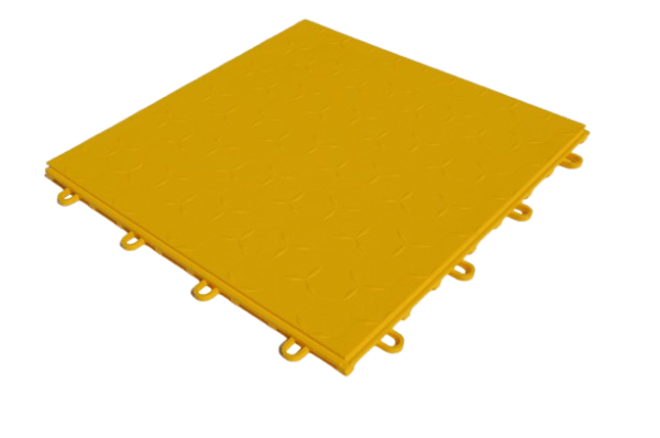 Dynotile Interlocking Garage Floor Tiles corona yellow tile 1