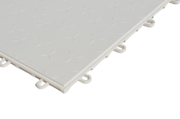 Dynotile Interlocking Garage Floor Tiles ice white 2