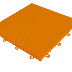 Dynotile Interlocking Garage Floor Tiles mandarin orange 1