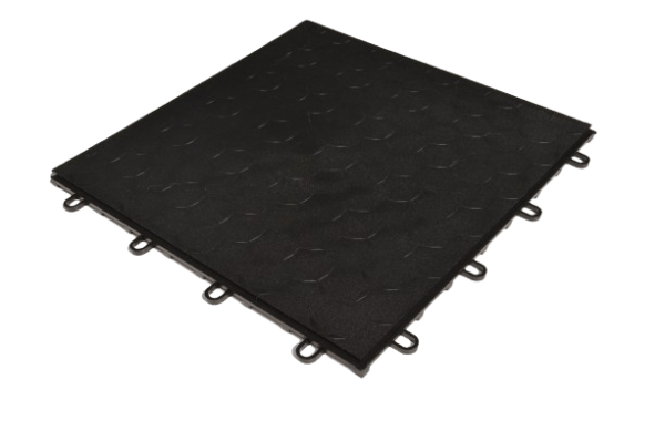 Dynotile Interlocking Garage Floor Tiles obsidian black 1