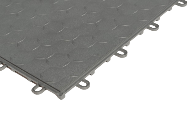 Dynotile Interlocking Garage Floor Tiles platinum grey 2
