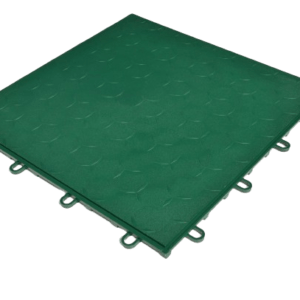 Dynotile Interlocking Garage Floor Tiles racing green 1