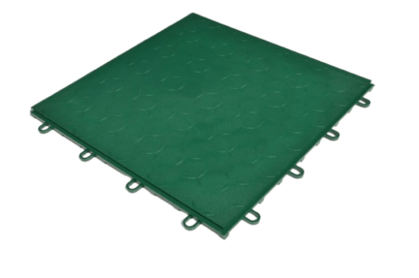 Dynotile Interlocking Garage Floor Tiles racing green 1