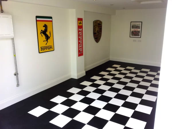 dynotile interlocking garage floor tiles
